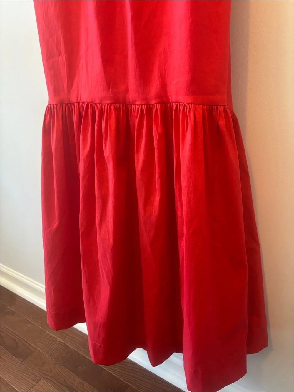 Abercrombie & Fitch Red Spaghetti-Strap Maxi Dress